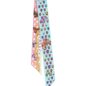 Versace  Butterflies-print scarf tie