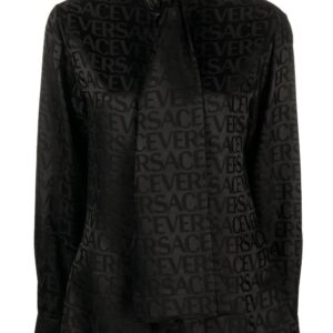 Versace  Versace Allover jacquard satin blouse