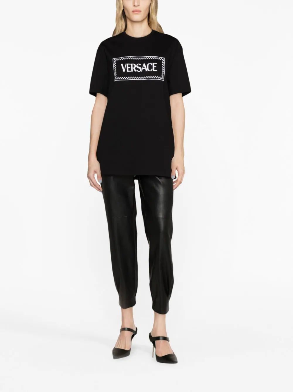 Versace logo-embroidered cotton T-shirt - Image 2