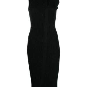 Versace  cut-out ribbed-knit midi dress