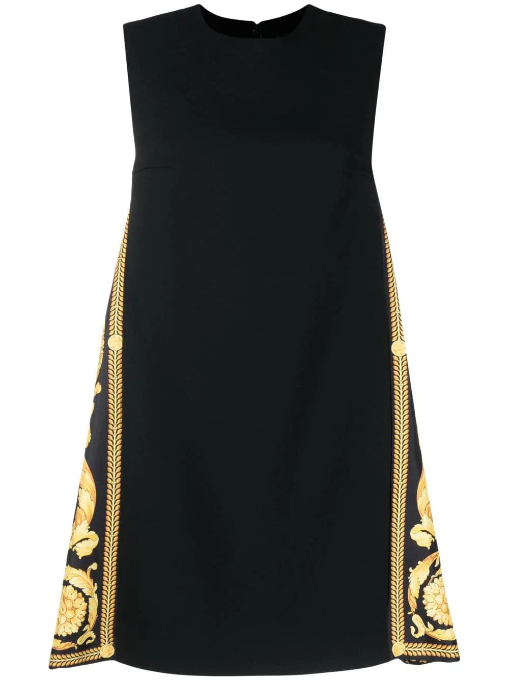 Versace Barocco contrasting-panel shift minidress