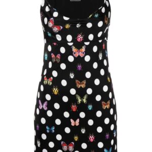 Versace x Dua Lipa Butterflies Medusa minidress