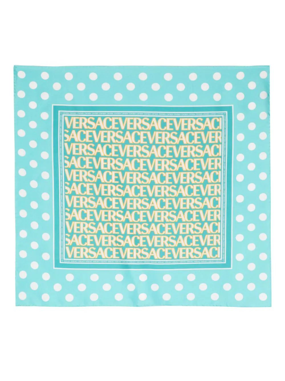 Versace Versace Allover-print silk scarf