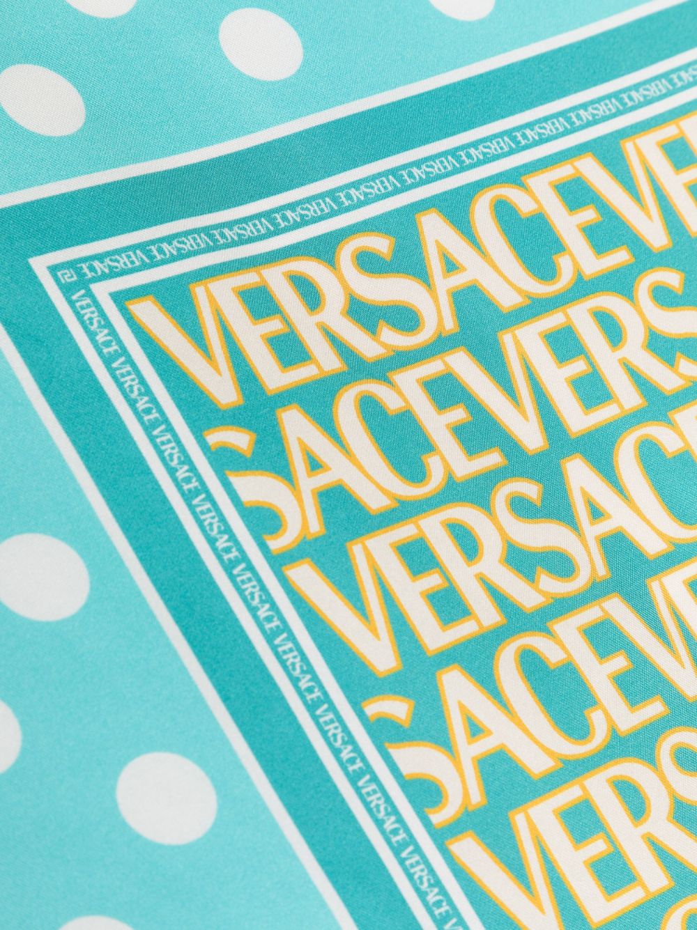 Versace Versace Allover-print silk scarf - Image 2