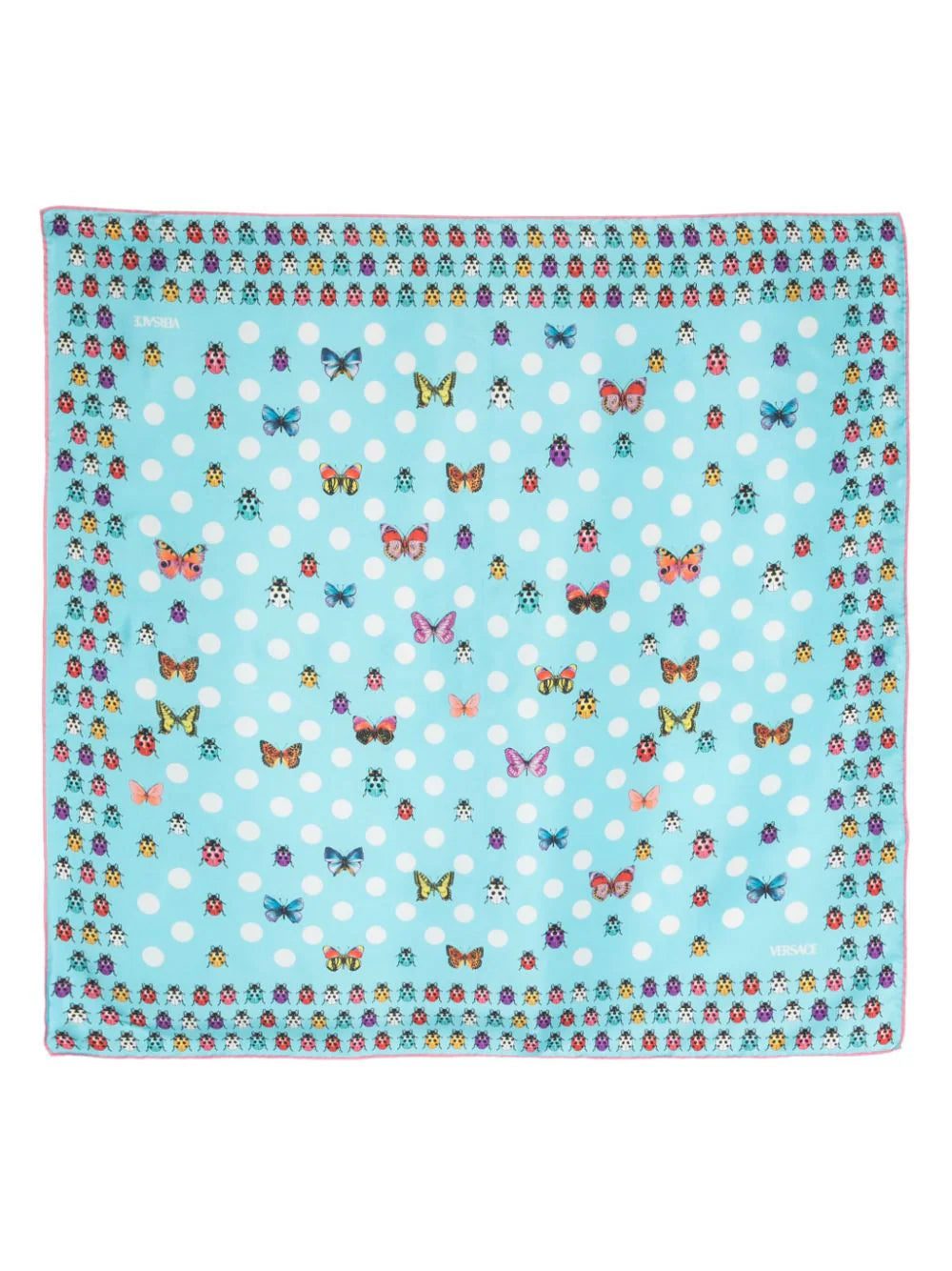 Versace mix-print silk square scarf