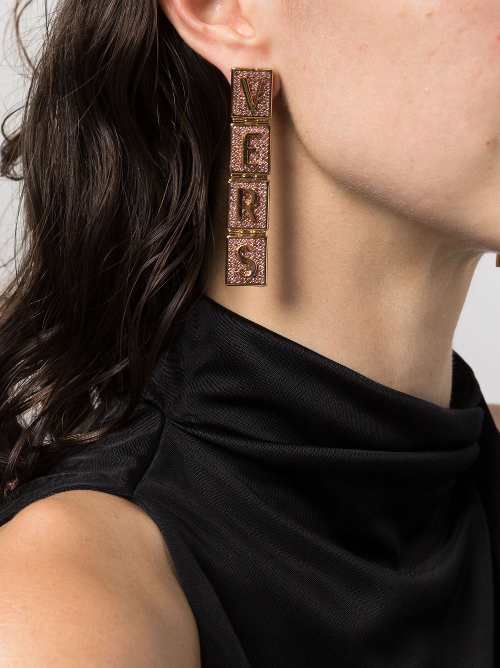 Versace Versace Tiles crystal-embellished earrings - Image 3