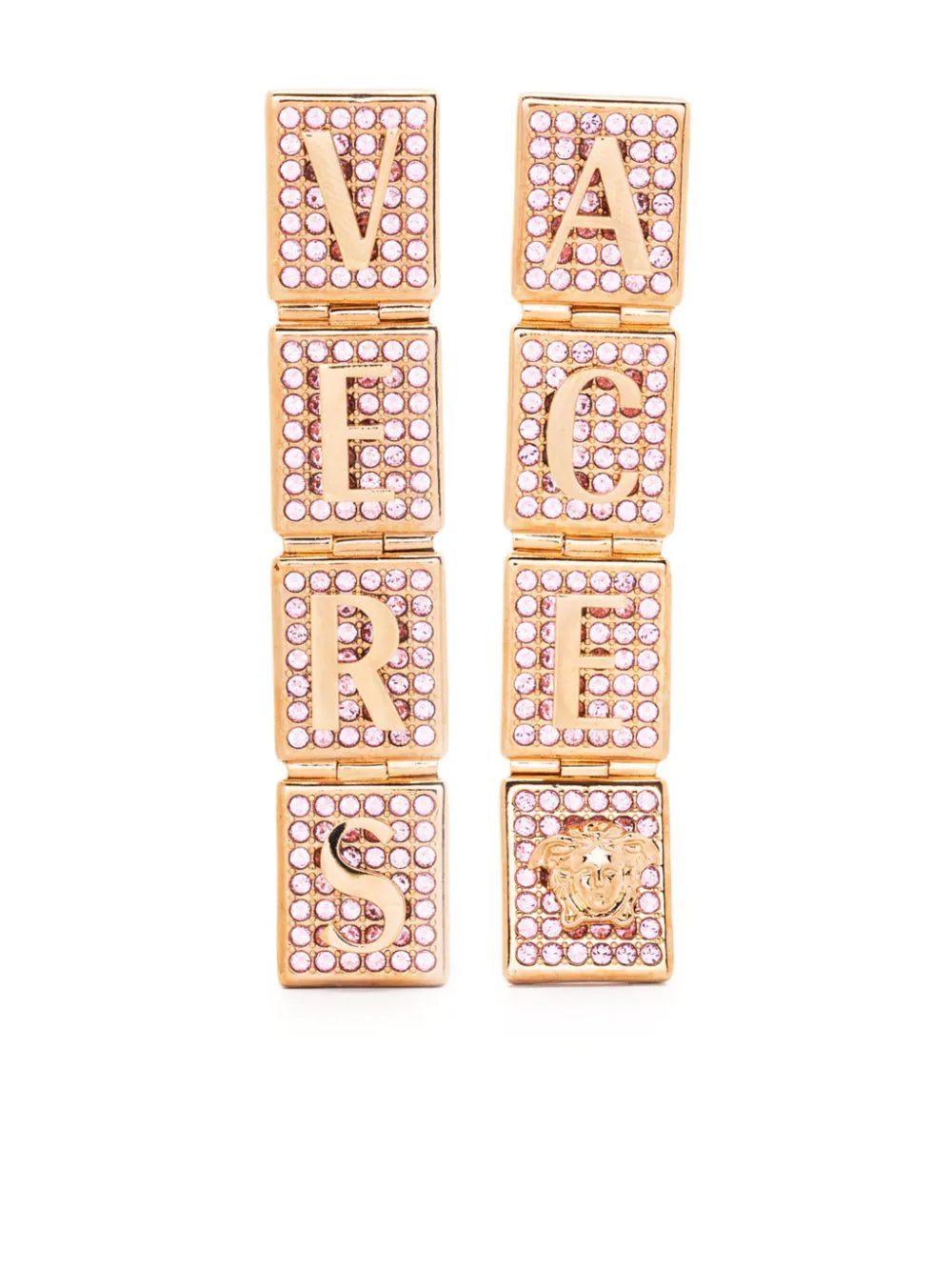 Versace Versace Tiles crystal-embellished earrings