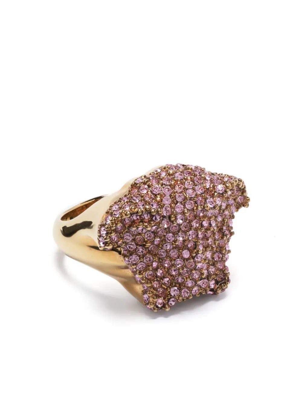 Versace La Medusa crystal signet ring