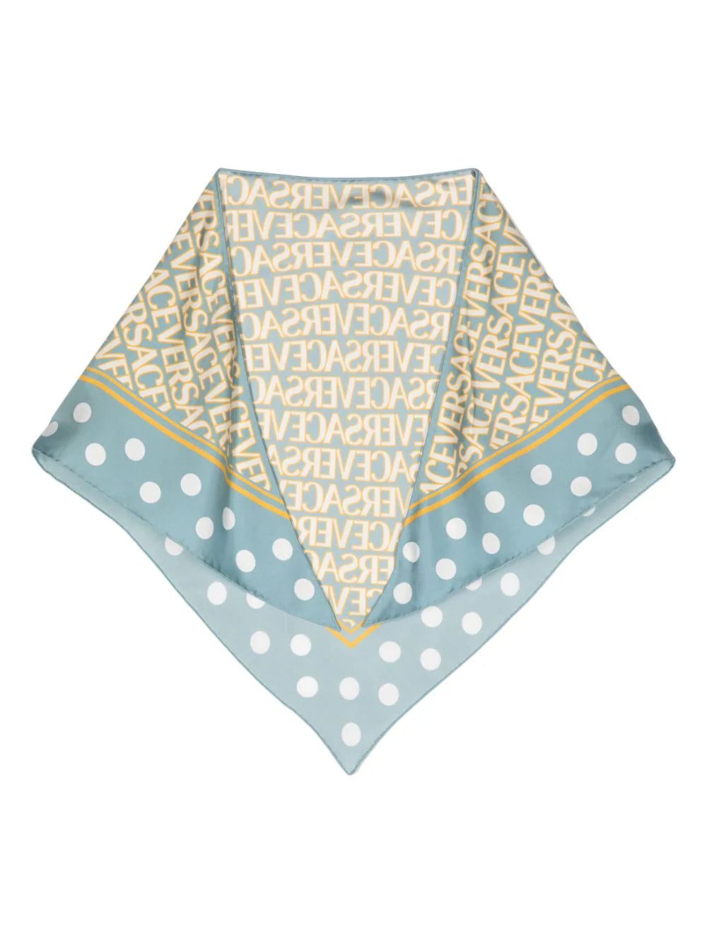 Versace logo polka-dot print scarf