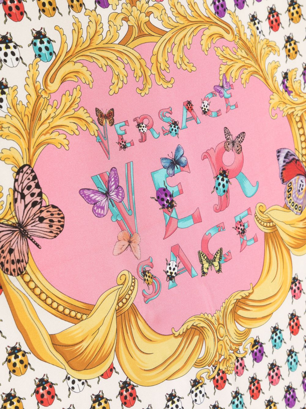 Versace Butterflies-print silk scarf - Image 2