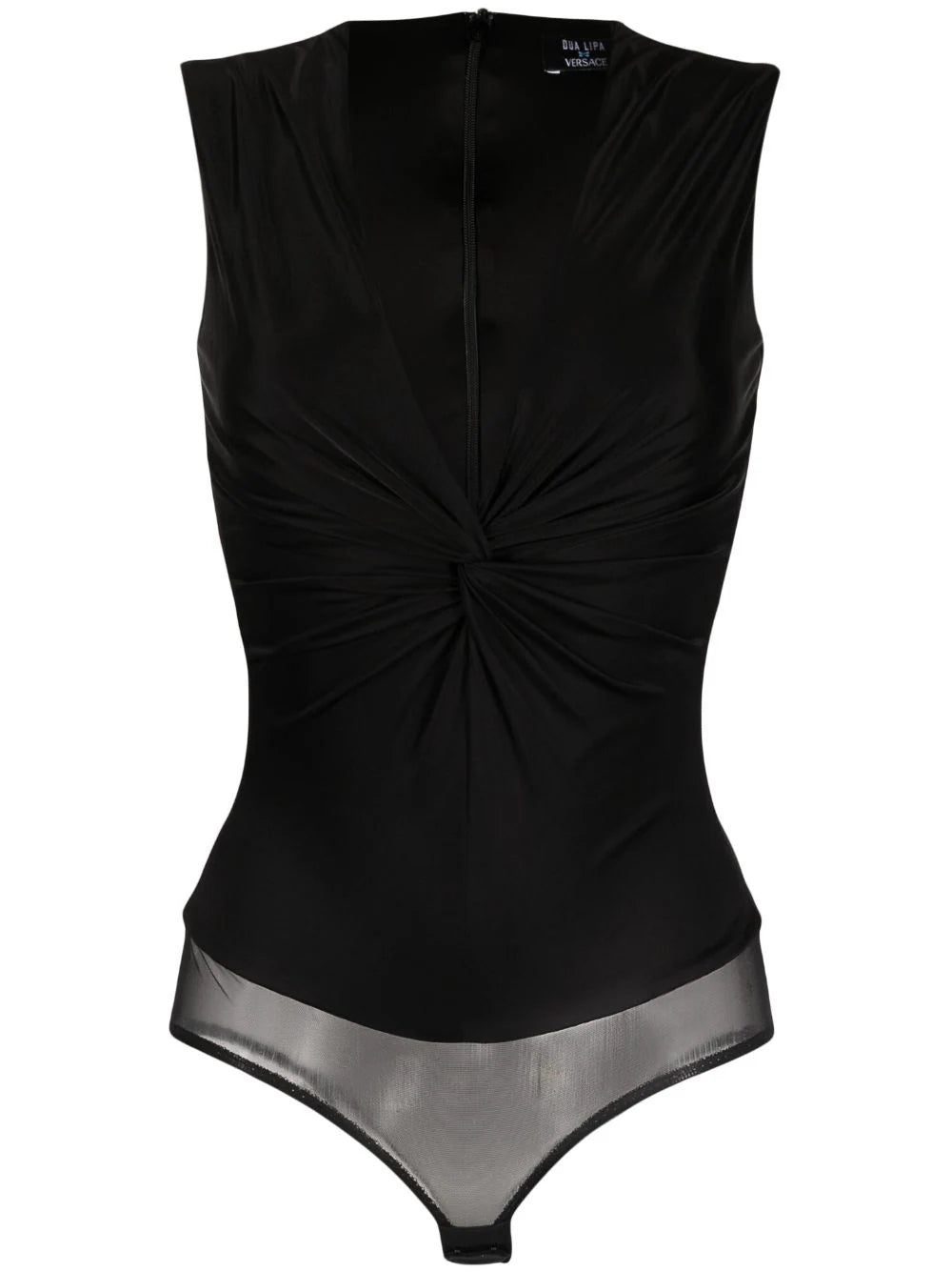 Versace knotted V-neck bodysuit