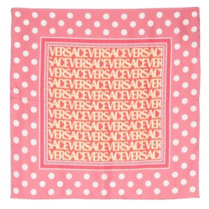 Versace  logo polka-dot print scarf