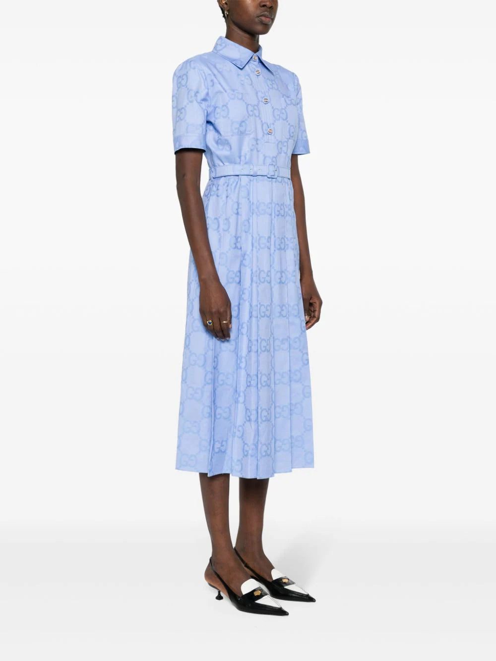 Gucci GG-jacquard midi dress - Image 3