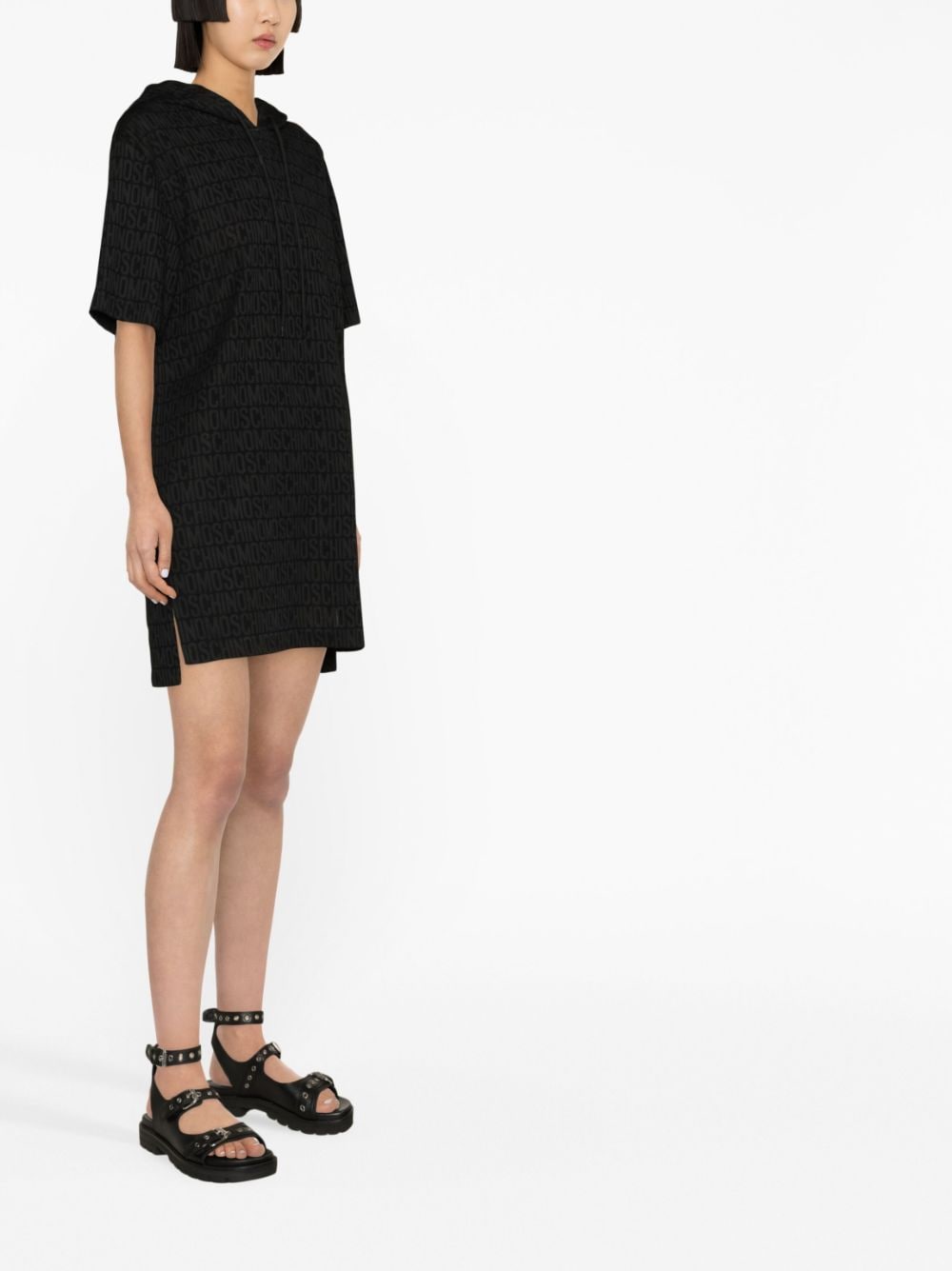 Moschino logo-print mini dress - Image 3