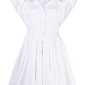 Alexander McQueen  short-sleeve cotton shirtdress