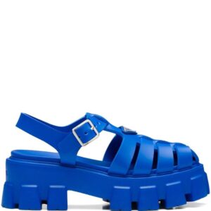Prada  Monolith caged rubber sandals