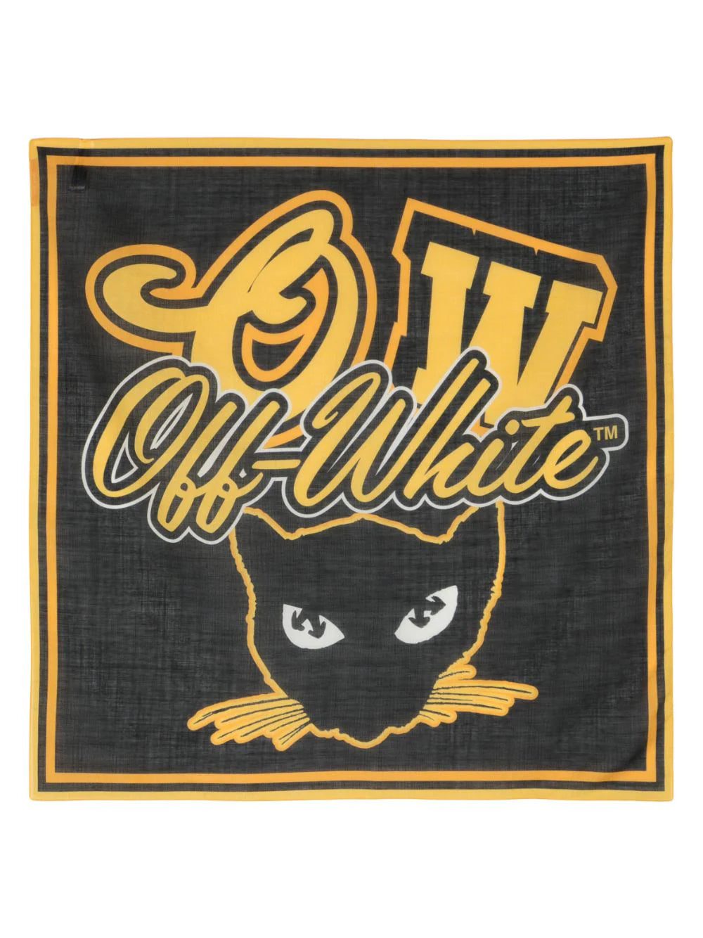 Off-White logo-print square-shape scarf