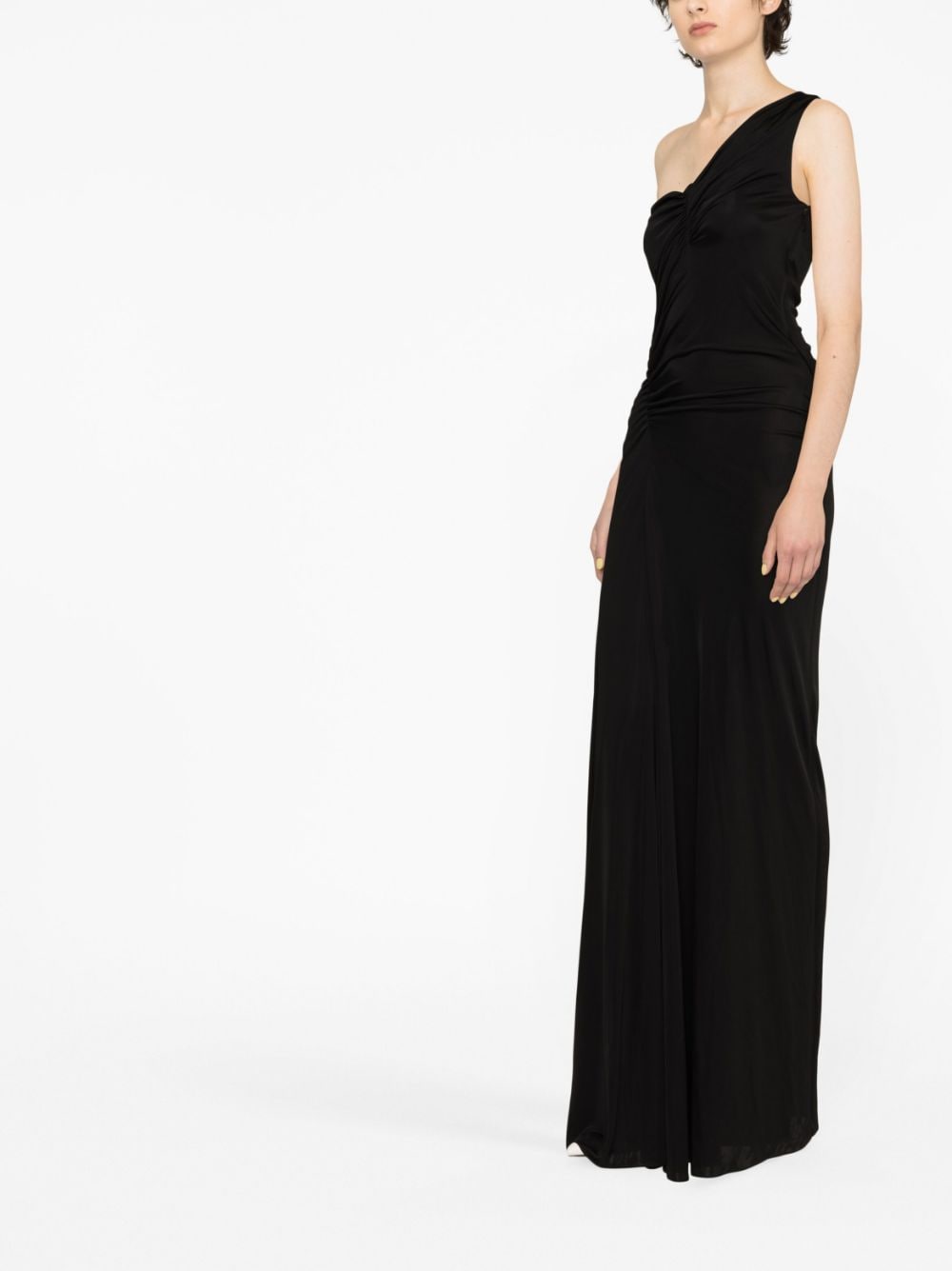Saint Laurent one-shoulder ruched dress - Image 3