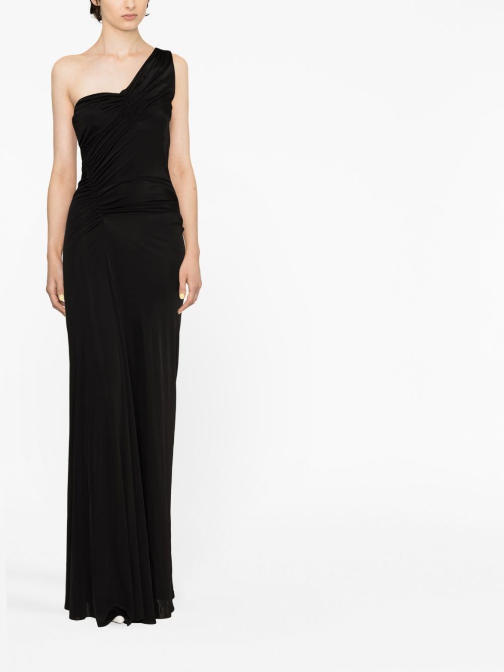 Saint Laurent one-shoulder ruched dress - Image 2