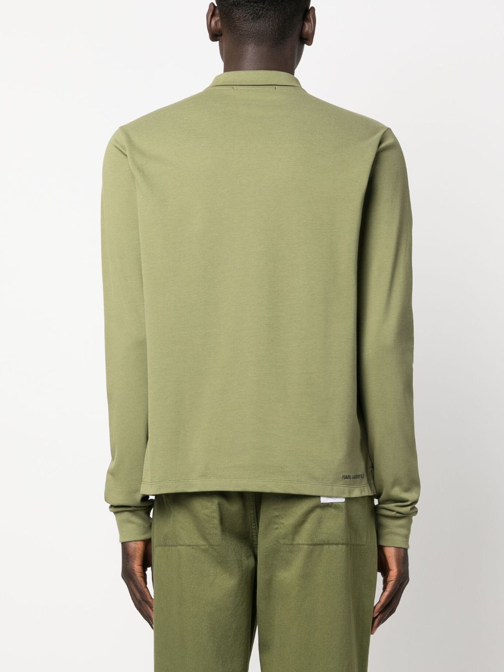 Karl Lagerfeld logo-print polo shirt - Image 4