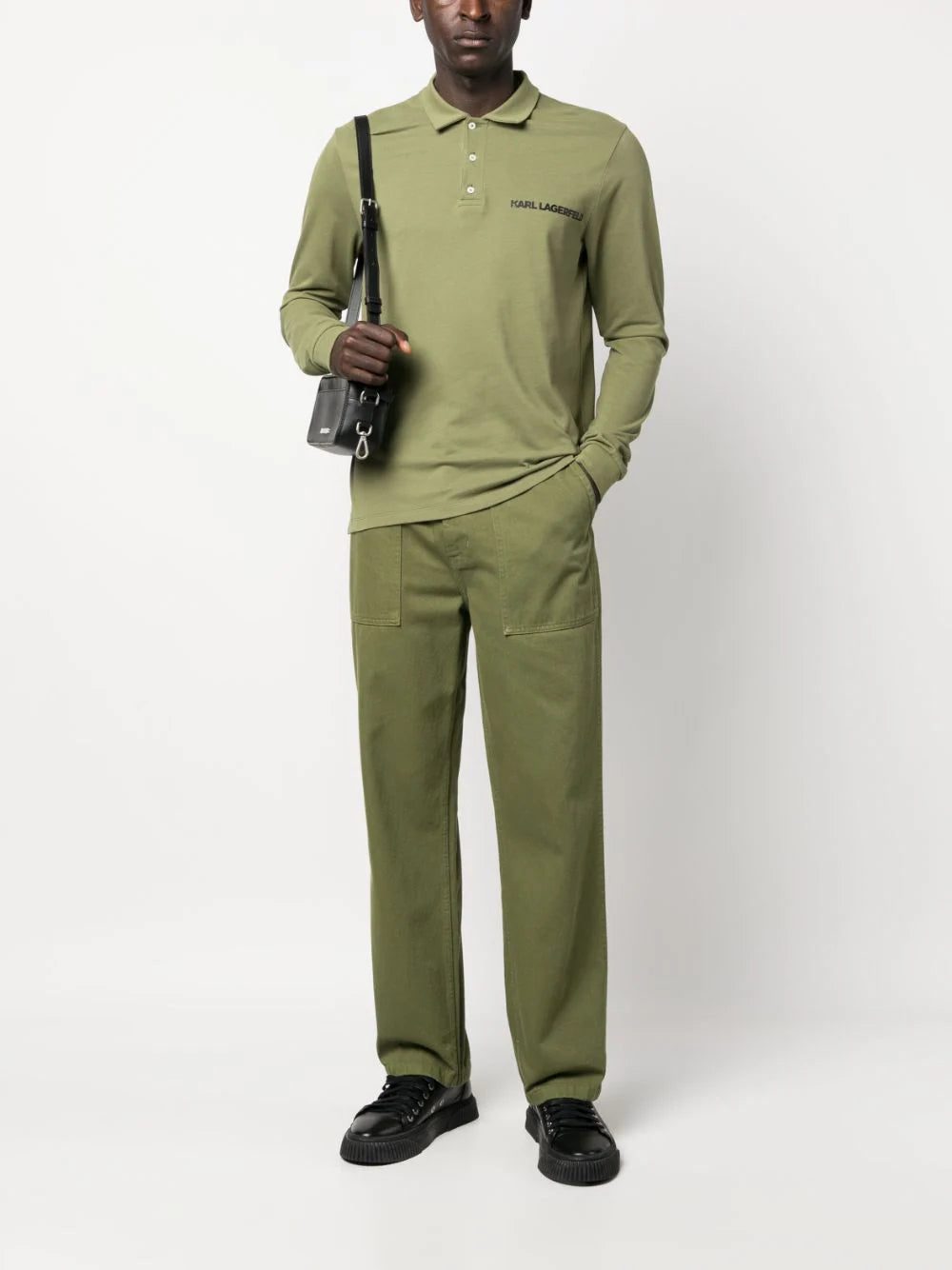 Karl Lagerfeld logo-print polo shirt - Image 2