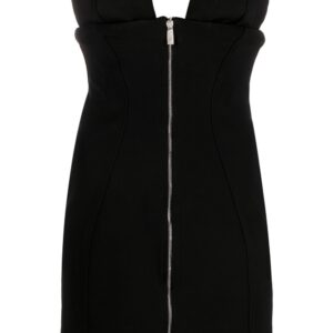 Off-White zipped strapless minidress