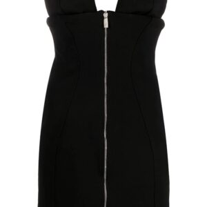 Off-White zipped strapless minidress