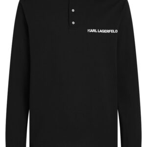 Karl Lagerfeld Karl cotton piqué weave polo shirt