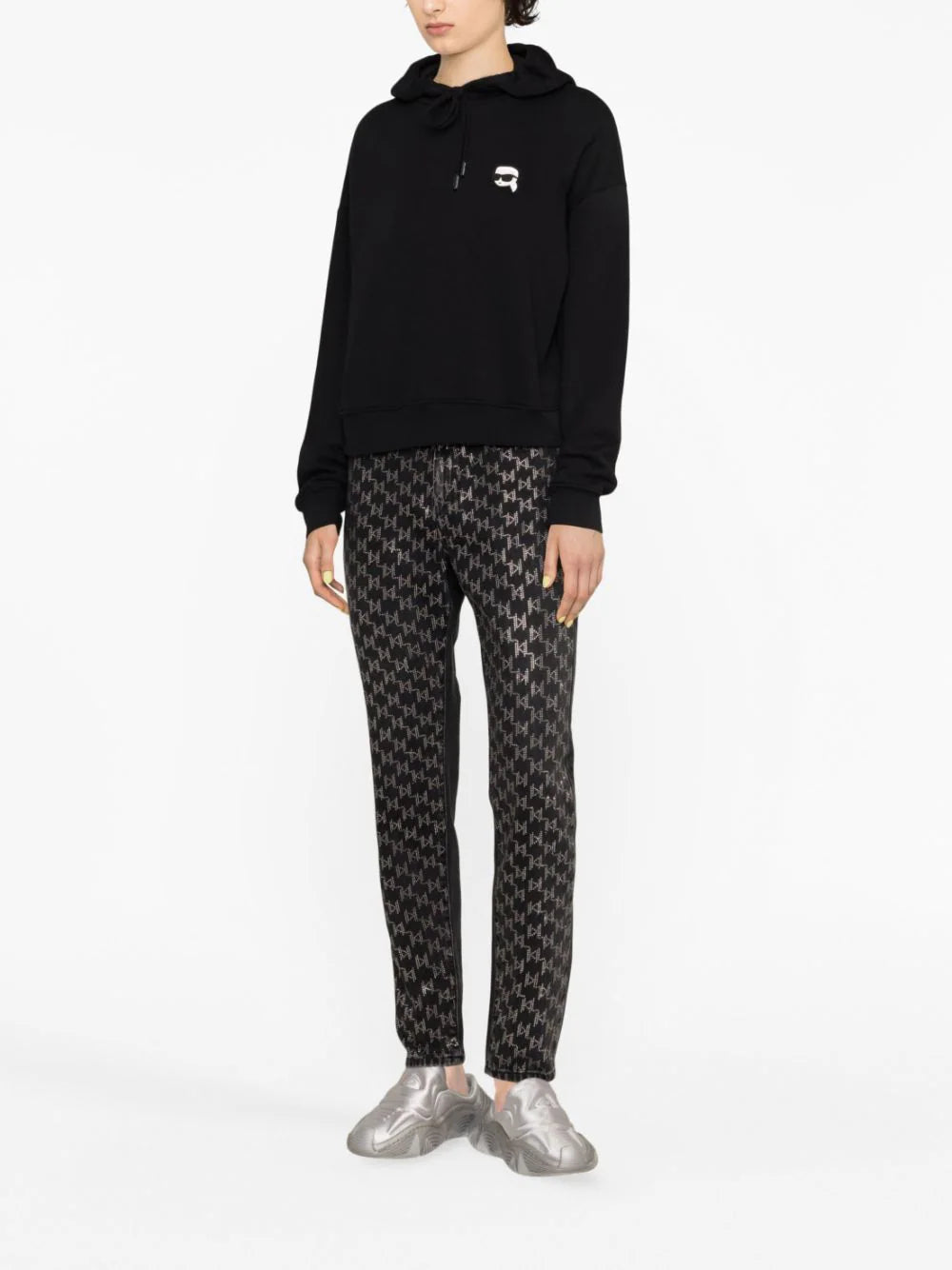 Karl Lagerfeld Ikonik 2.0 organic-cotton hoodie - Image 4