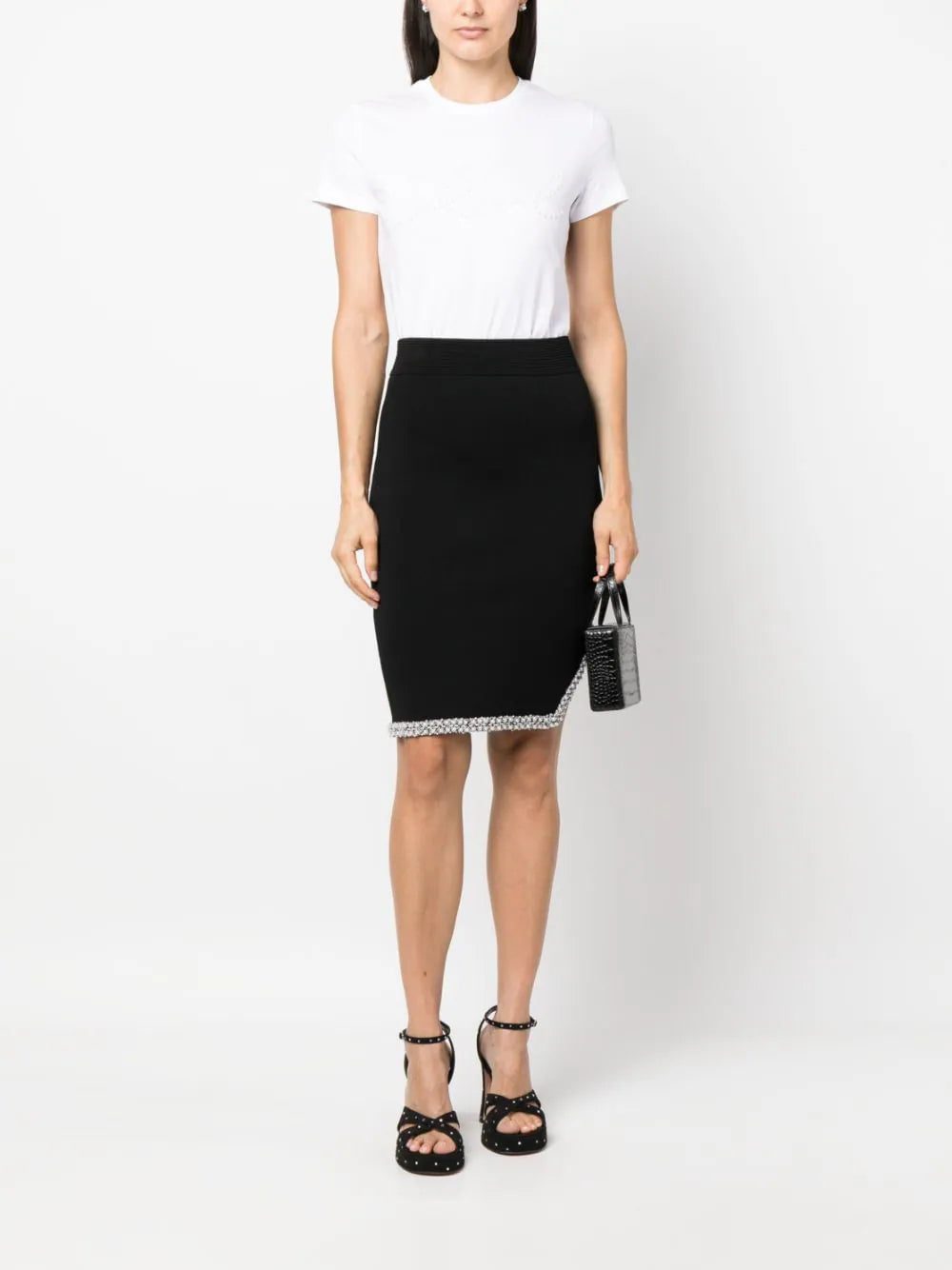 Karl Lagerfeld logo print-embellished organic-cotton T-shirt - Image 2