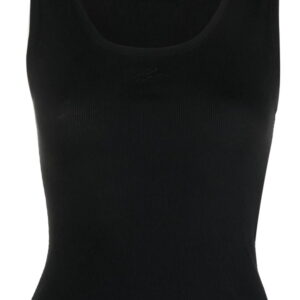 Karl Lagerfeld  embroidered-logo ribbed tank top