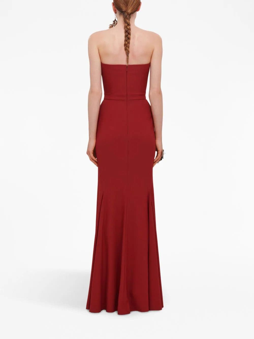 Alexander McQueen peaked-bust strapless maxi dress - Image 4