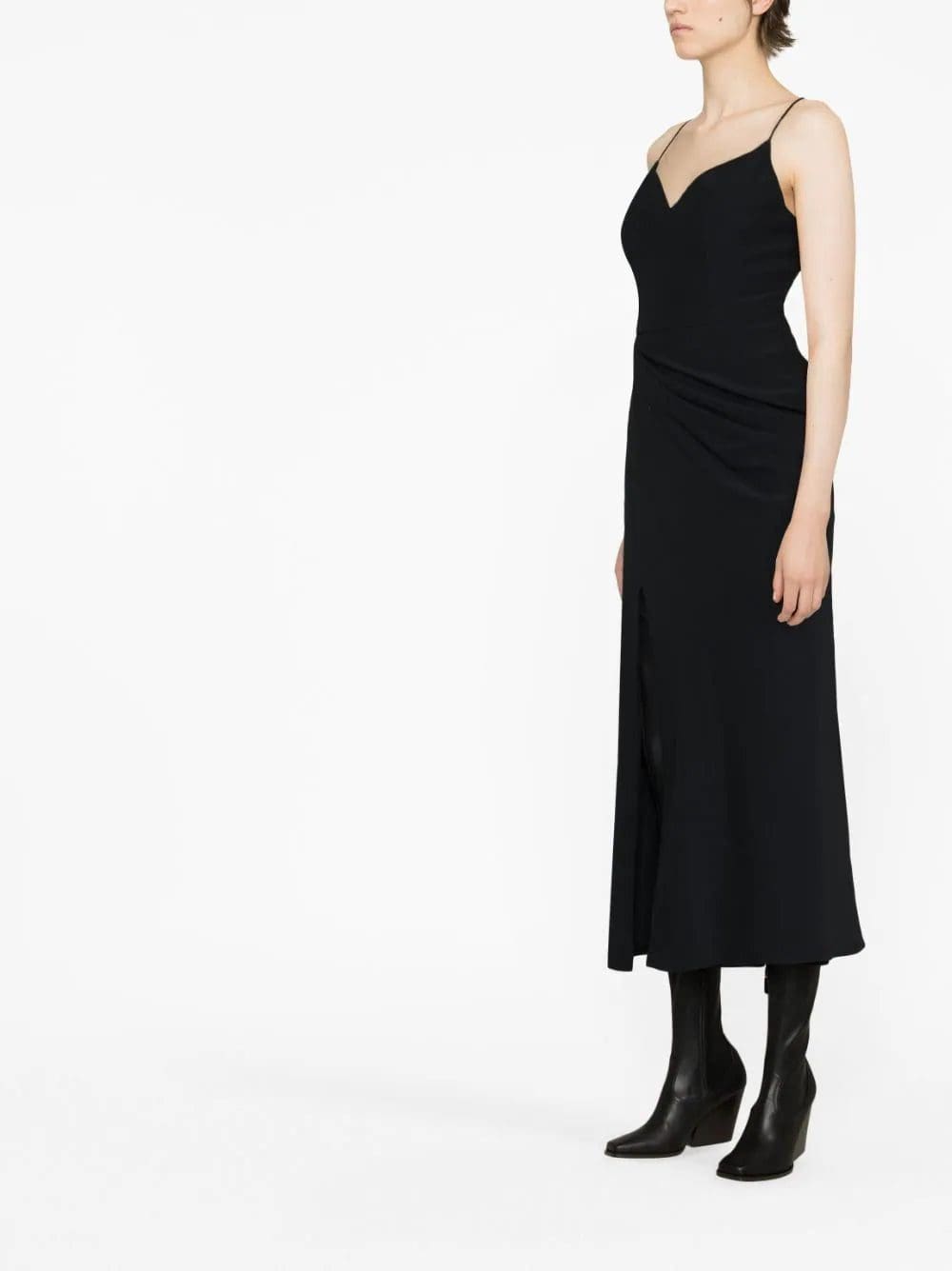Alexander McQueen draped mid-length dress - Image 4