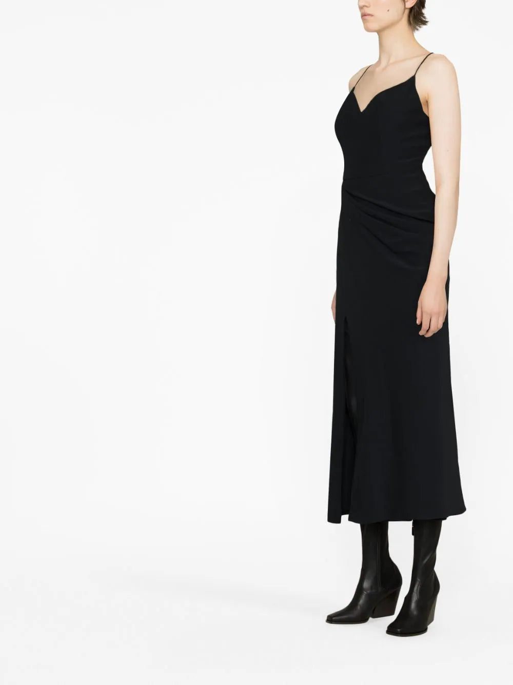 Alexander McQueen draped mid-length dress - Image 4