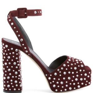 Giuseppe Zanotti  120mm crystal-embellished leather sandals