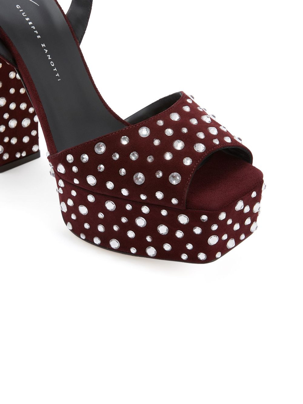 Giuseppe Zanotti 120mm crystal-embellished leather sandals - Image 4