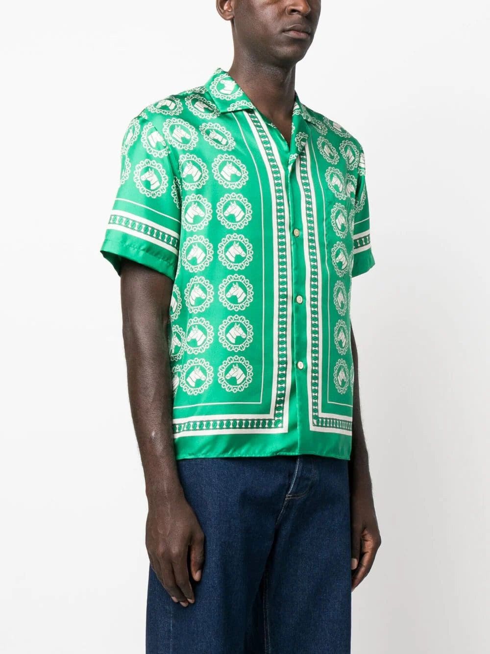 Gucci graphic-print silk shirt - Image 3