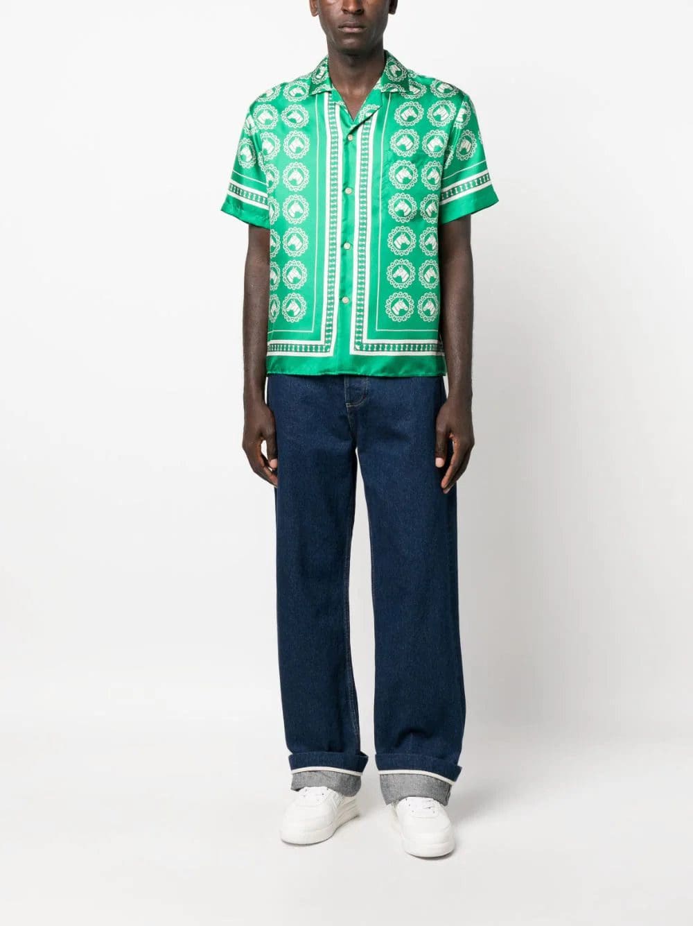 Gucci graphic-print silk shirt - Image 2
