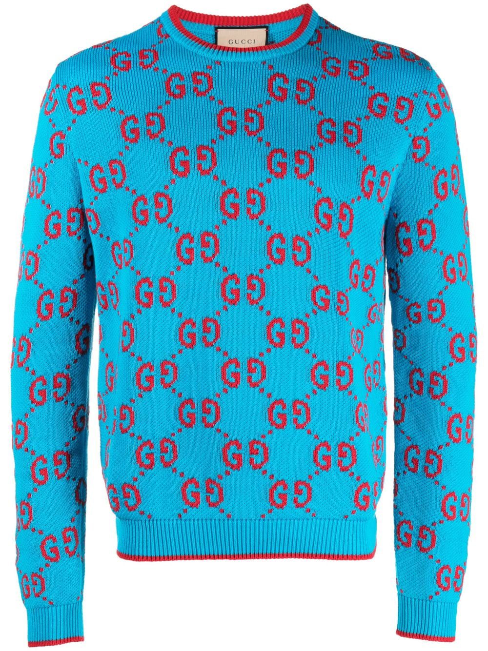 Gucci GG intarsia-knit cotton jumper