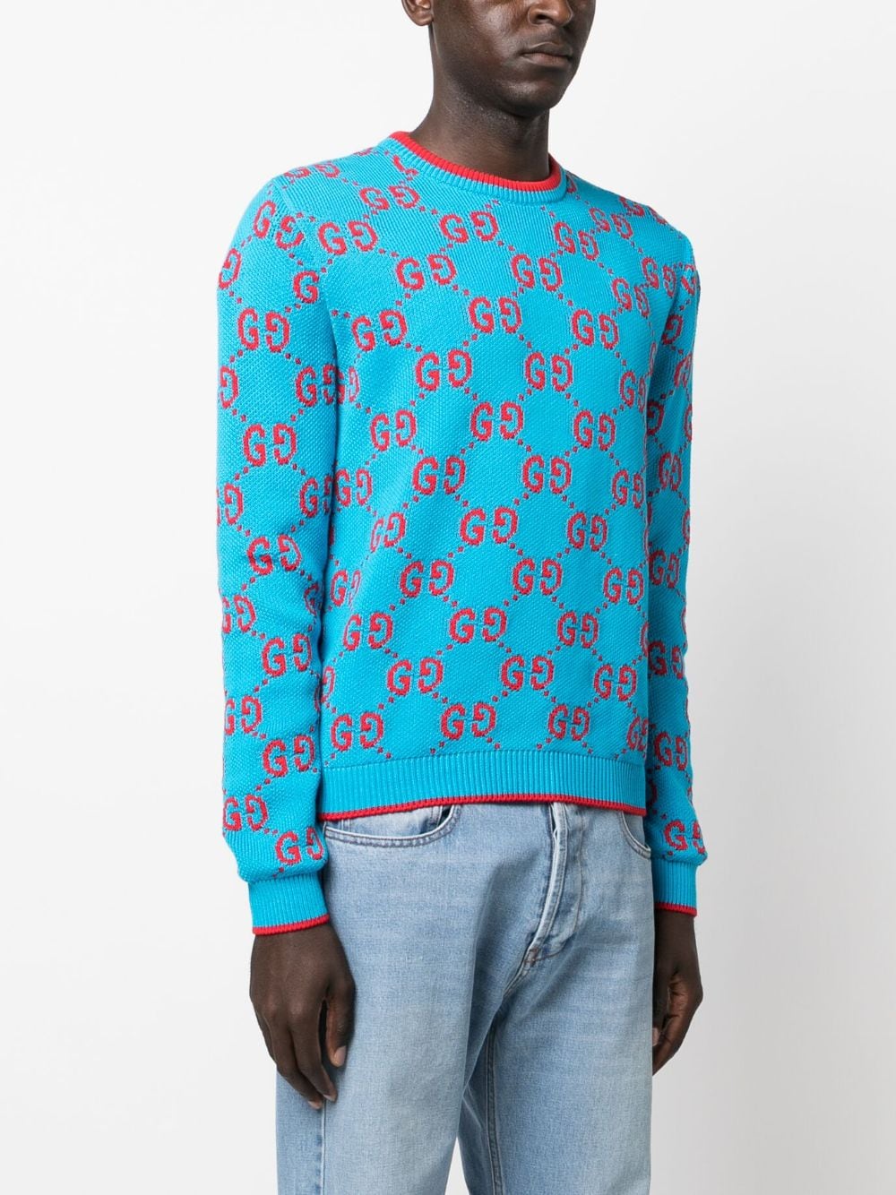 Gucci GG intarsia-knit cotton jumper - Image 3