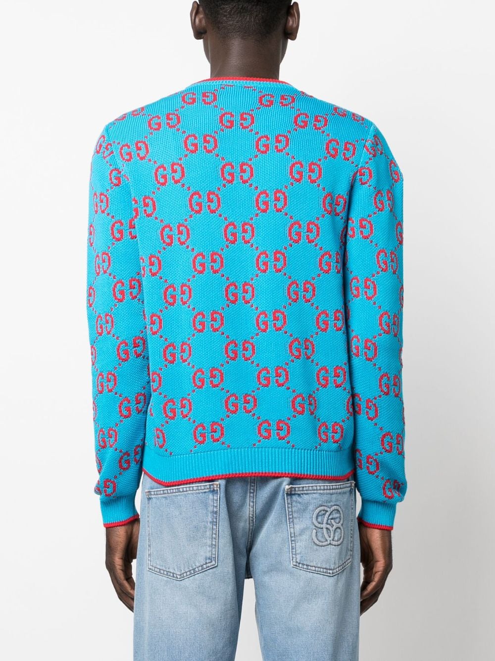 Gucci GG intarsia-knit cotton jumper - Image 4