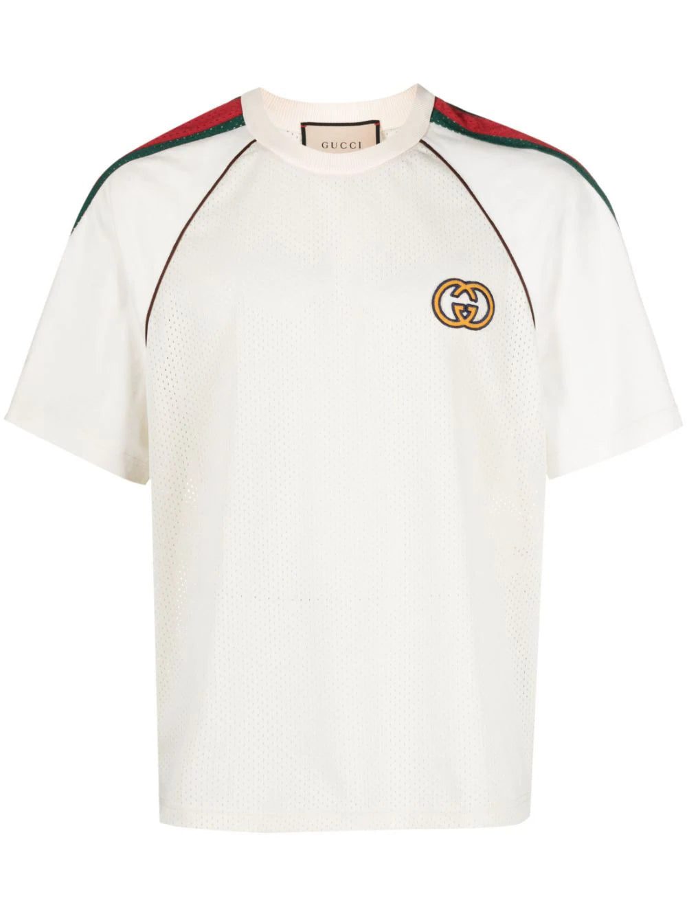 Gucci GG-logo print mesh T-shirt