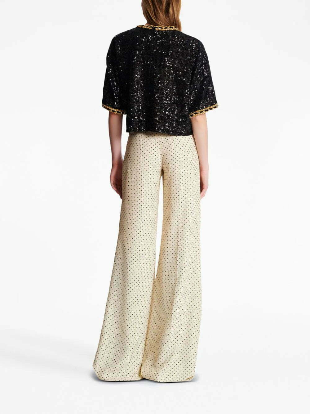 Balmain logo-embroidery sequin top - Image 4