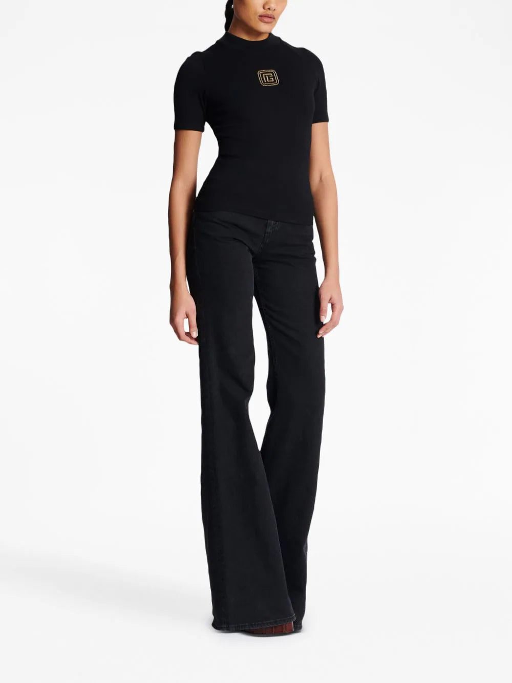 Balmain Retro logo-embroidered T-shirt - Image 3