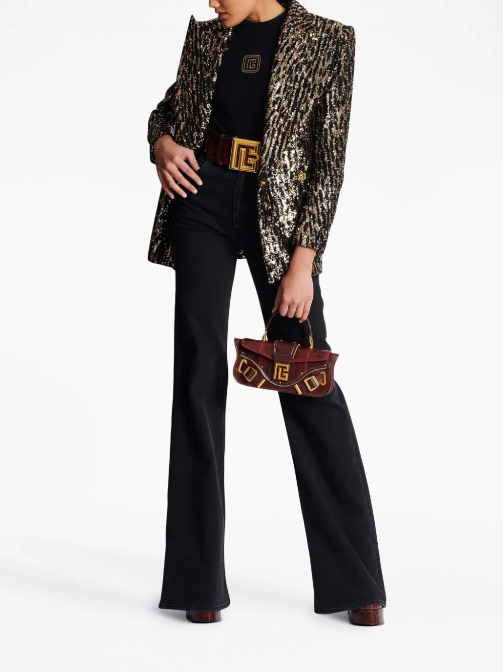 Balmain Retro logo-embroidered T-shirt - Image 2