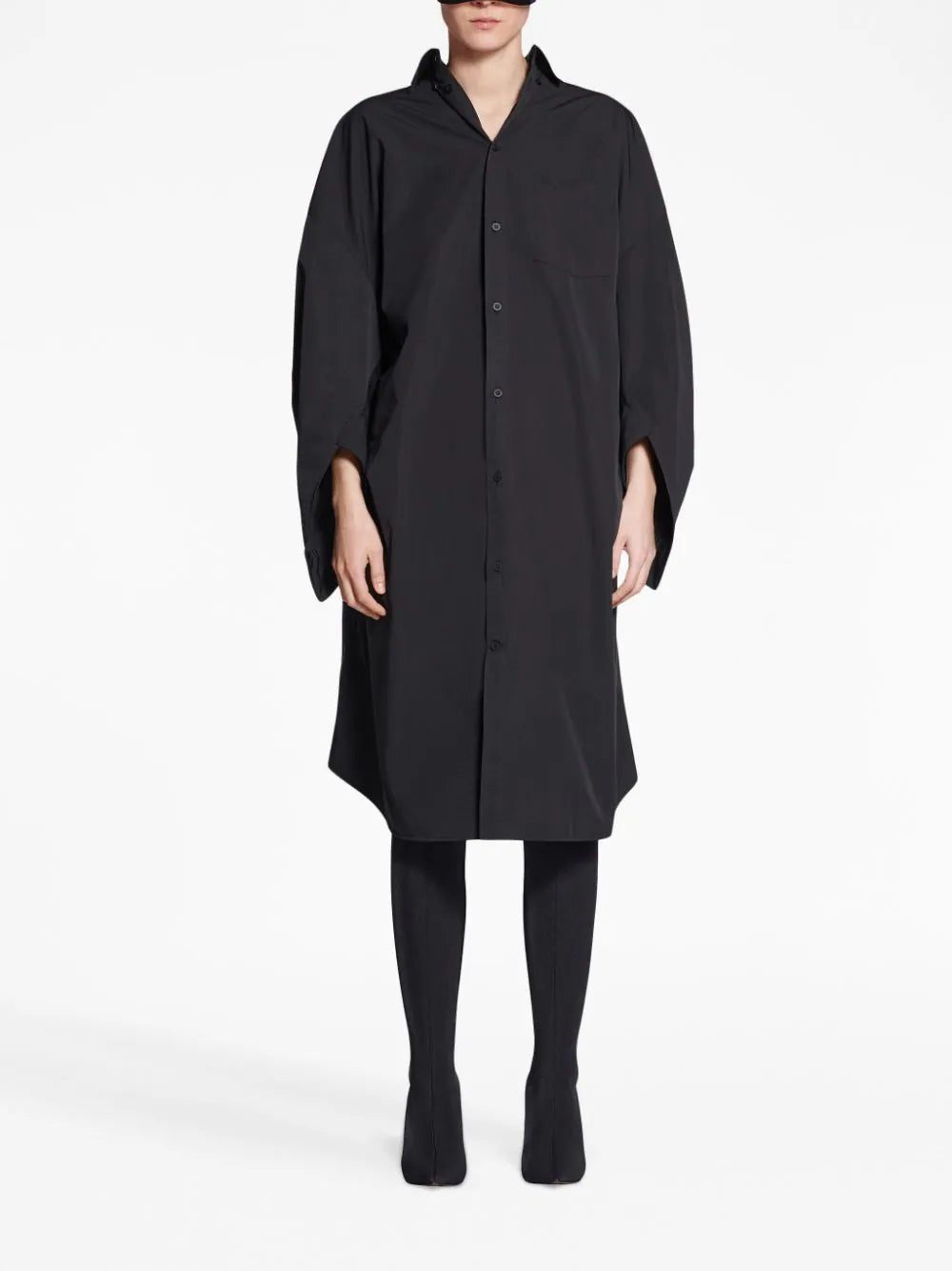 Balenciaga long-sleeved shirt dress - Image 2