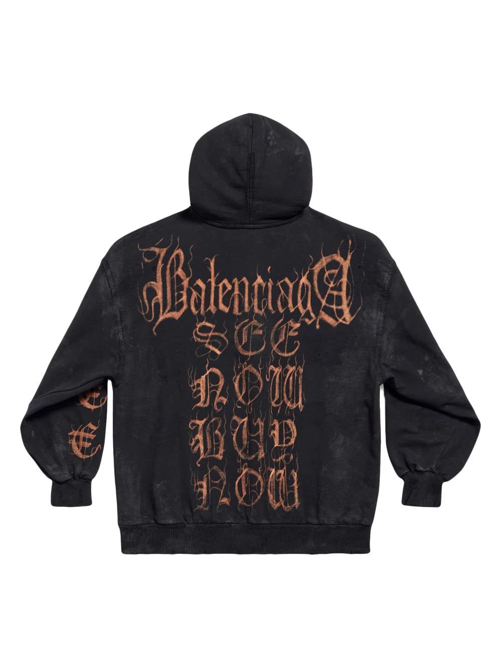 Balenciaga Heavy metal artwork zip-up hoodie - Image 2