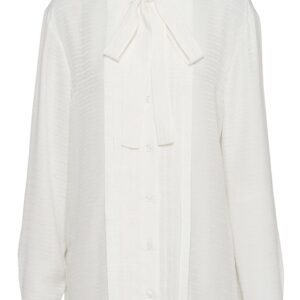 Prada crepe-de-chine jacquard shirt