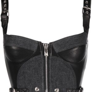 Versace  panelled bustier top
