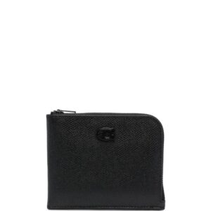 Coach tonal-logo grained-leather wallet
